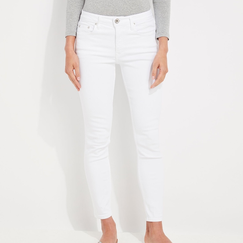 Vineyard Vines Jamie High Rise White Jeans